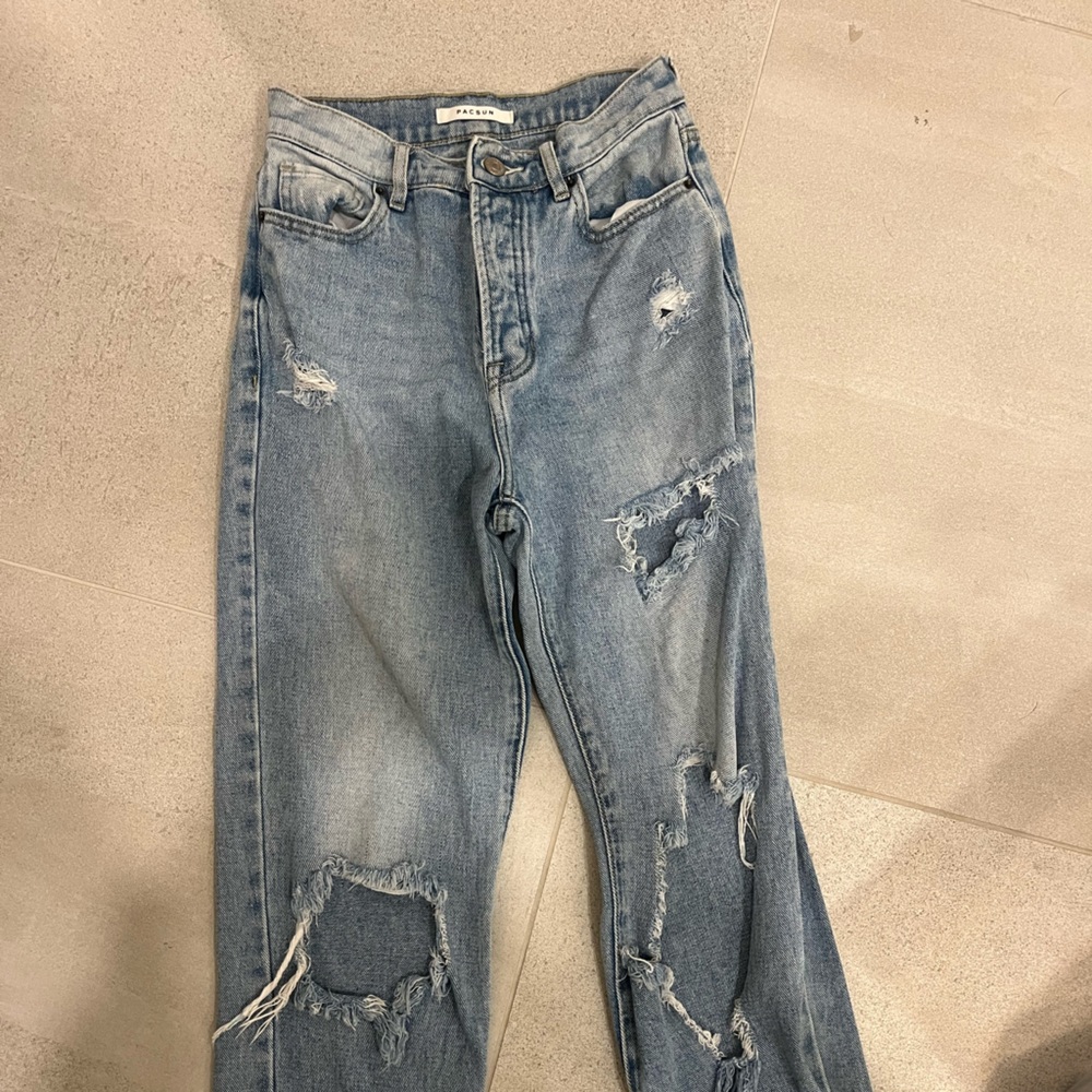 PacSun Light Blue Distressed Men's Jeans